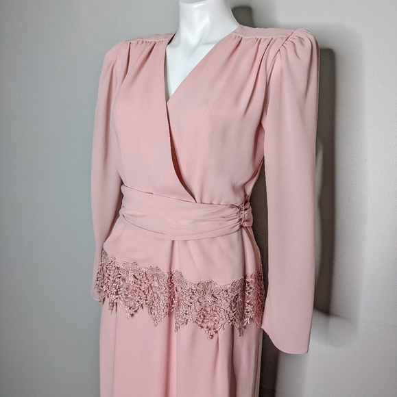 NWT Vintage After Dark pink lace dress 9/10 - Picture 4 of 12